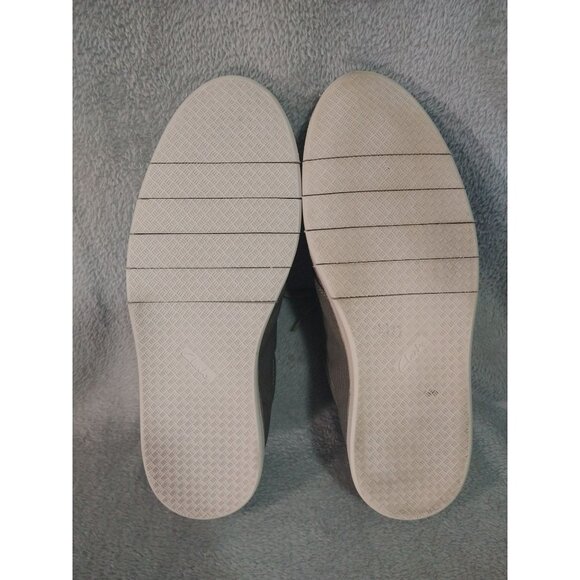 Clarks Shoes Mens 12 M Gray Canvas Forge Lace Up Casual Comfort Moccasin - Picture 5 of 9